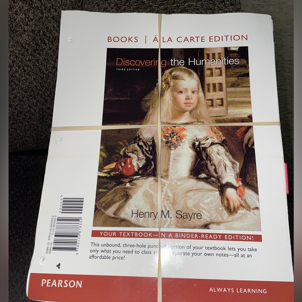 Pearson Discovering the Humanities Book - binder ready